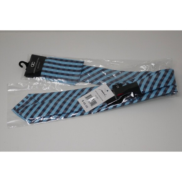 Antonia Collection 100% Silk Tie Set ~ Blue - Picture 2 of 6